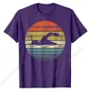 T-shirts pour hommes Cadeaux de nageur Funny Retro Vintage Sunset Swim Swimmin T-Shirt Design T-shirts pour hommes Tops en coton Tees Design 230512
