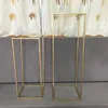 Party Decoration 3pcs/set)Beautiful Wedding Centerpiece Gold Metal Flower Stand Backdrop Yudao1751