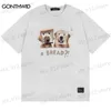 T-shirt da uomo Harajuku T-shirt da uomo Streetwear Hip Hop Divertente Bread Dog Print Tshirt Uomo Summer Fashion Casual Cotton Loose Short Sleeve Tee T230512