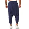 Pantalons pour hommes 2022 nouveaux hommes de la mode de style chinois tendance casual pantalons croisés en vrac couleur unie sport à la mode sarouel AA230511