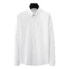 Новые хлопковые мужские рубашки роскошные с длинными рукавами деловые повседневные черные белые мужские платья рубашки простые стройные рубашки для вечеринки
