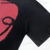 T-shirts pour hommes Hommes Punk T-shirt Streetwear Hip Hop Abstrait Graphique Imprimer Gothique Coton Tshirt Mode D'été Lâche Casual Tee Tops T230512