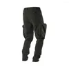 Pantaloni da uomo Cargo Tasche laterali larghe Tasca nascosta Cerniere Ykk Pupilla Viaggio Techwear Futuristico Streetwear Estetica