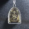 Charms rostfritt stål buddha-getha-elefanthänge vintage tibetansk silverfärg religiös tro smycken