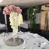 Candle Holders 12pcs)Decorative Wedding Columns Pillars Clear Flower Stands Bouquet Decorations Centerpiece Tall Vase 1425