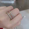 Designer Women Ring Diamond Pierścieni Diamentowe biżuteria Klasyczna złota srebrna pierścionka C Luksusowa marka Pearl Gold Stael Pierinki ze stali nierdzewnej