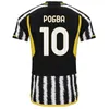 Fãs jogador camisas de futebol 22 23 24 casa longe MILIK DI MARIA VLAHOVIC KEAN POGBA CHIESA McKENNIE LOCATELLI camisa de futebol 2023 2024 Kits masculino e infantil unifor