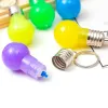 Farbwechselnder LED-Licht-Schlüsselanhänger, Mini-Glühbirne, Taschenlampe, Schlüsselanhänger, Mini-LED-Schlüsselanhänger, Glühbirnen, bunte Lichter, Schlüsselanhänger, Glühbirne, Spielzeug, Geschenk, DBC DH1093