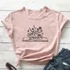 Camisetas femininas T-shirt Floral Cotton Camise