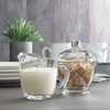 Sugar Jar European Style Glass Coffee With Lock Coffee Companion Appliance Milk Jar