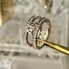 Designer Women Ring Diamond Rings Designers Diamond Jewelry Gold Silver Ring Letter C Luxury Brand Pearl Gold Silver Rings Accessories