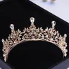 Haarspangen Luxus im europäischen Stil Frauen Tiaras und Kronen CZ Strass Prinzessin Festzug Verlobung Hochzeit Brautaccessoires