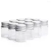 Bouteilles de stockage 50pcs verre avec couvercle 10ml / 15ml / 20ml Jar Case Jars Box Kitchen Home Container