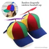 Ball Caps Rainbow Bamboo Dragonfly Baseball Cap Funny Propeller Adventure Dad Hat Snapback Hat Cap
