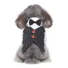 Abbigliamento per cani Vestiti per animali Tuxedo Abito con papillon Costume da cucciolo Tuta Cappotto Camicie da cerimonia per matrimonio da gatto gentiluomoCane