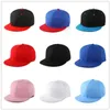 Snapbacks Hat Snapback Classic Flat Tone Berretto da baseball Cappelli Hip Hop Tinta unita bianca Taglia cappello regolabile Informazioni di base P230512