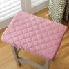 Pillow Solid Color Rectangular Stripe Plush Chair Pads Household Classroom Stool Seat Mats Student Universal Comfortable