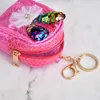 Children's Coin Purse Key Case Data Line Storage Bag Cartoon Children's Sequin Rabbit Ear Wallet with Key Chain