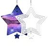 Sublimation Blanks Blank Wind Spinners Alluminum Large Star Shape Spinning Hanging Patio Yard Décoration pour bricolage des deux côtés Printabl Dh5Oq