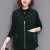 Damenwesten 2023 Damen Frühling Herbst Cord Kurze ärmellose Weste Mäntel Weibliche Koreanische Lose Jacke Damen Weste Lässiger Mantel