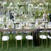 Party Decoration 6pcs Gold Tall Metal Flower Arches Stand Centerpieces Bridge Arch for Table Wedding 1566