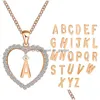 Anhänger Halsketten A bis Z 26 Buchstaben personalisierte Name Gravieren Scheiben Choker Schmuck benutzerdefinierte lange Kette Halskette Herz für Trend Dhgarden Dhktu