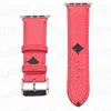 Relógio de grife bandas de faixas de faixas de moda Watch Watchband Bands Leather para 38mm/30mm/41mm/42mm/44mm/45mm tamanho