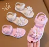 SLIPPER ZOMER KINDEREN S GIRLS PEARL SANDALEN Bloemmode Ademend Non Slip Beach zachte kinderen Open teen 230511