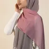 Écharpes Écharpe Européenne Et Américaine Femmes En Mousseline De Soie Hijab Impression Teinture Perle Malaisie Foulard