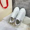 Las mejores zapatillas de deporte de diseñador de lujo para mujer, zapatillas de deporte de cuero genuino con cordones, zapatillas de deporte informales de diseñador a la moda para mujer