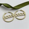 Gold Silver Circle örhängen Kvinnor Designer Bröllopsmycken Mens Hoops Huggie Studs Ladies Designers Earring Star G Ear Hoop