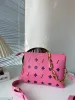 Lyxig kopplingsväska handväska kuvert crossbody väskor kvinnlig kändis design rosa axelväska berömda varumärkes kedja vandrare lyxhandväska