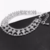 Bracelets de link Dollybling Crystal for Women Femme Silver Batlem Bullles com Rhinestones 2023 (BRA-024)