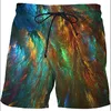 Shorts masculinos impressão 3D PRIMENTO BRUNCO DE NATAGEM BRUNCOS Praia Céu de céu Harajuku Surfada curta de ginástica estrelada Surfboard