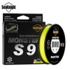 Linia warta SEAWHTHT MONTERMANSER S9 300M 9 Linia połowowa PE 20 30 40 80 100LB Odwrotna spirala Tech Multifilament Strong Fishing Line 230511