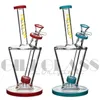 9.5 inches american color glass bong hookahs water pipes smoking bongs dab rig wax pipes oil rigs colorful hookah