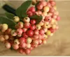Fiori decorativi Mirtillo Frutta Bacca Fiore artificiale Piani di seta Bouquet di frutta per la decorazione domestica di Natale di nozze