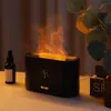 Apparaten 180ML Aroma Diffuser Luchtbevochtiger Ultrasone Cool Mist Maker Fogger Sooth Sleep Verstuiver LED Vlam Lamp Essentiële Olie Diffuser