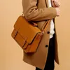 2021 neue Tasche im britischen Stil Bürorucksack PU-Styling für Männer und Frauen Retro-Umhängetasche Cambridge2554