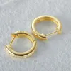 Hoop Earrings Brincos Feminino 925 Sterling Silver INS Inlaid Single Row Zircon Cartilage For Women Earring Daily Jewerly