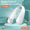 Fans Airmsen Draagbare nekventilator Mini Bladeless USB Oplaadbare ventilator Mute Sport 3 snelheden verstelbare ventilator voor thuis Zomer buitensporten