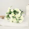 Dekorativa blommor Artificial Rose Silk Long Branch Bouquet For Wedding Home Room Table Centerpiece Decor Fake Plant Wreathwedding Supplies