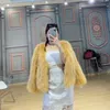 Women's Fur & Faux LaVelache 2023 Real Coat Winter Jacket Women Natural Raccoon Knitted Thick Warm Outerwear Streetwear Pearl V-neck
