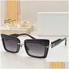 Солнцезащитные очки черные большие квадратные замечательные очки BPS130 модный бренд Avantgarde Style Mens и женская дизайнерская группа с коробкой De Dh4wa