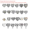 925 Sterling Silver Dangle Charm Mother's Day Gift Heart Shaped Bow Shaped Wings Bead Fit Pandora Charms Bracelet DIY Jewelry Accessories