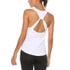 Camicie attive S Gilet da yoga senza maniche Canotta sportiva Canotta fitness da donna Canotta atletica T-Shirt Quick Dry 2023