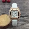 Diamant Robe Cadeau Montres de sport Femmes Montre bonne Qualité TOP Date Sport 38MM Bracelet En Cuir Marron Dames De Mode Montres268A