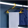 Hängande rack 1 st antislip breddande hängande torkställ plasthylla rumsorganisation garderob arrangörer för klädlagring drop dhive
