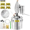 Máquinas Vevor 20L 30L 50L 70L Distillador de alcohol Hine Bewing Equipment Brewing Kit Aparatus Aparato de vía lunar kit de dispensadores