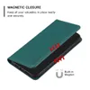 Suck Magnetic Closure Cases For Samsung A34 A54 A14 A23 A73 A13 A33 A53 A22 A32 5G S21 S23 Ultra Plus S22 A24 4G PU Leather Wallet Plain ID Card Book Holder Flip Cover Pouch